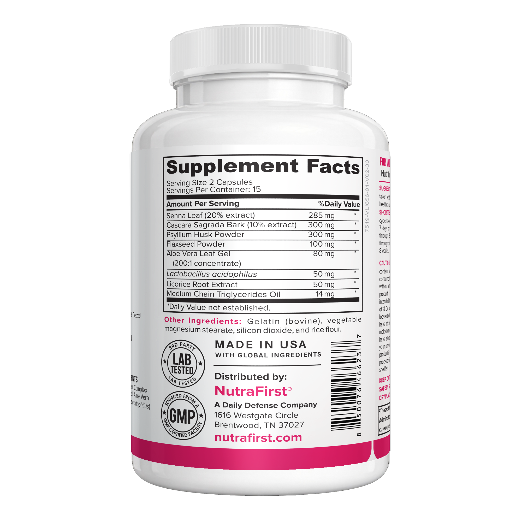 Colon Flush for Women 15 Day Cleanse capsules (30 Capsules)