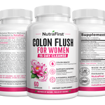 Three NutraFirst Colon Flush for Women 15 Day Cleanse capsule bottles (60 Capsules)