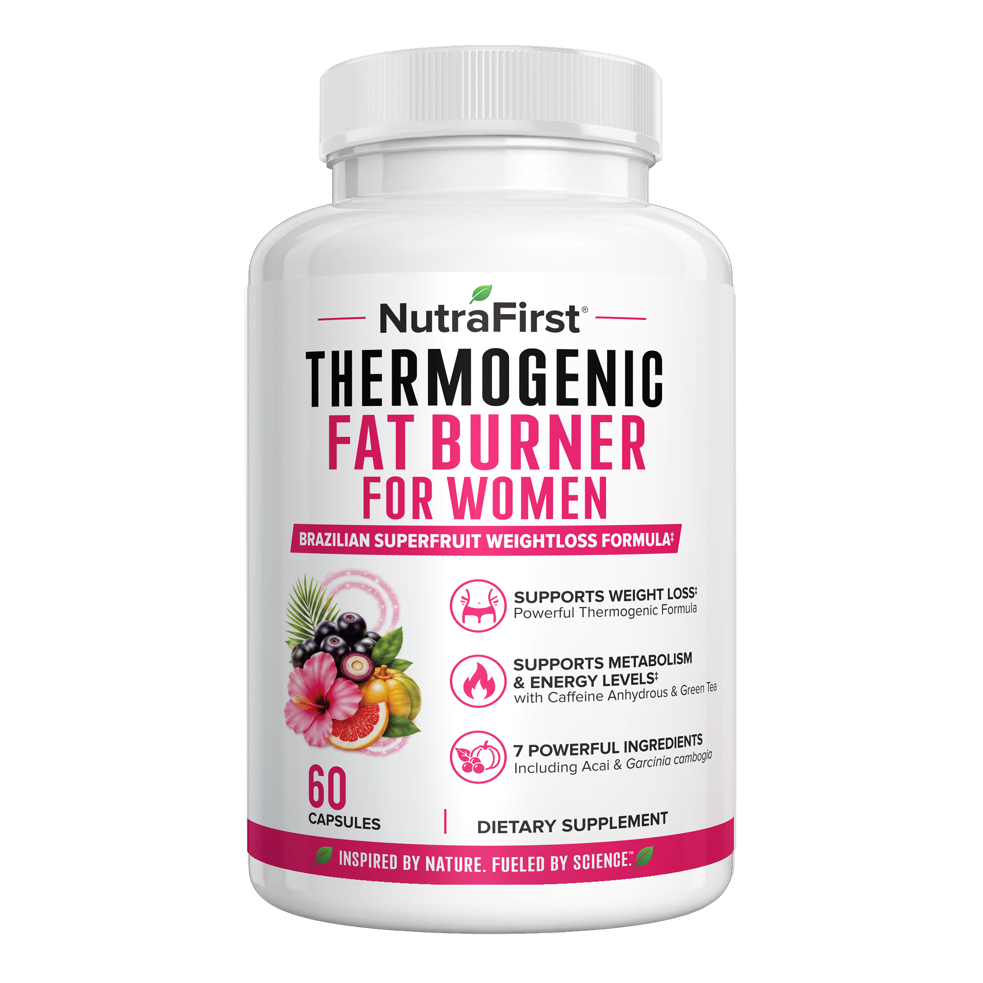 NutraFirst Thermogenic Fat Burner for Women capsules bottle (60 Capsules)