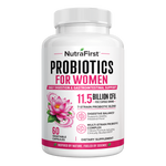 NutraFirst Advanced Probiotics for Women, 11.5 billion CFU, 60 vegetable capsules, front of bottle