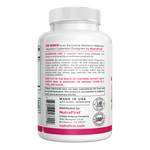 NutraFirst Advanced Probiotics for Women, 60 vegetable capsules, suggested use and caution label