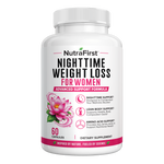NutraFirst Nighttime Weight Loss for Women, 60 capsules, front of bottle