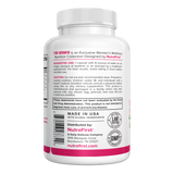 Nighttime Weight Loss for Women 60 capsules bottle side with suggested use, caution and Made in USA details