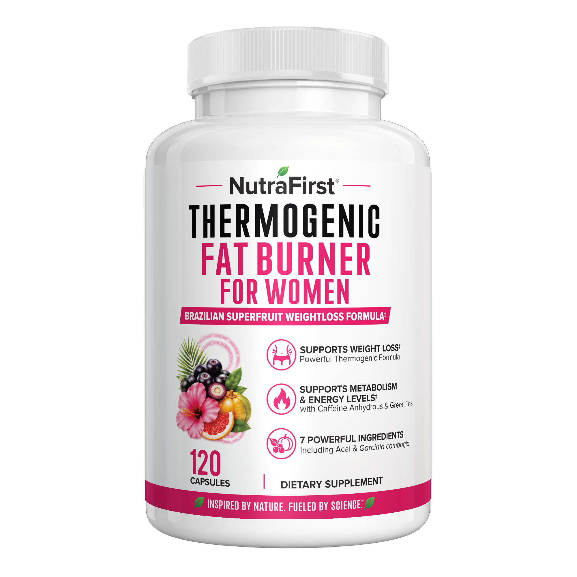 NutraFirst Thermogenic Fat Burner for Women capsules bottle (120 Capsules)