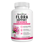 NutraFirst Flora Support for Women, 60 capsules, front of bottle