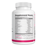 NutraFirst Digestive Enzymes for Women, 60 vegetable capsules, Supplement Facts panel listing 18 enzymes