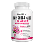NutraFirst Hair, Skin & Nails for Women, 60 tablets, front of bottle
