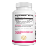 NutraFirst Magnesium for Women, 60 vegetable capsules, Supplement Facts panel showing 400 mg magnesium per serving