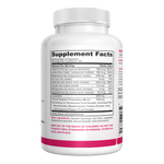 NutraFirst Thyroid Support for Women, 60 capsules, Supplement Facts panel with B-12, iodine and selenium