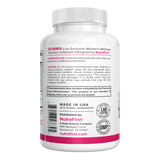 NutraFirst Thyroid Support for Women, 60 capsules, suggested use and caution label
